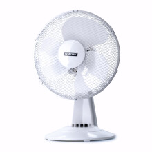 Status 12 Inch Oscillating White Portable Desk Fan, 3 Speed