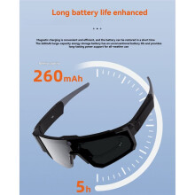 AI Glasses Polarized Sunglasses 8MP Camera Call Translation Cycling Anti Glare Driving IP54 Goggles A