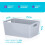 Niftii 5-Pack Plastic Storage Baskets with Sturdy Handles, Lightweight & Durable 2