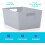 Niftii 5-Pack Plastic Storage Baskets with Sturdy Handles, Lightweight & Durable 6