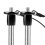 2 Pack 304 Stainless Steel Quick Release Pin  Locking Pin with Push Button Round Handle Lanyard Usable Length 30mm 2