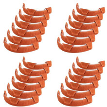 Hard Hat Sweatband- Cotton Washable Hard Hat Self Adhesive Sweat Band Liner Reusable Hard Hat Helmet Sweat Pads 24PCS