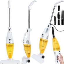 CROWNSHOP 2-in-1 Corded Vacuum Cleaner 600W Upright & Handheld Filt