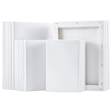 20-Pack Stretched Canvas Set -100% Cotton Primed White Painting Canvases for Acrylic, Oil & Watercolor - Ready-to-Use Artist Canvas Boards for Beginn