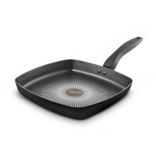 Tower T700317 SmartStart Gourmet 26cm Aluminium Grill Pan with Easy Clean Aeroglide Non-Stick, Long Lasting, Induction Compatible, Oven Safe, PFOA Fr