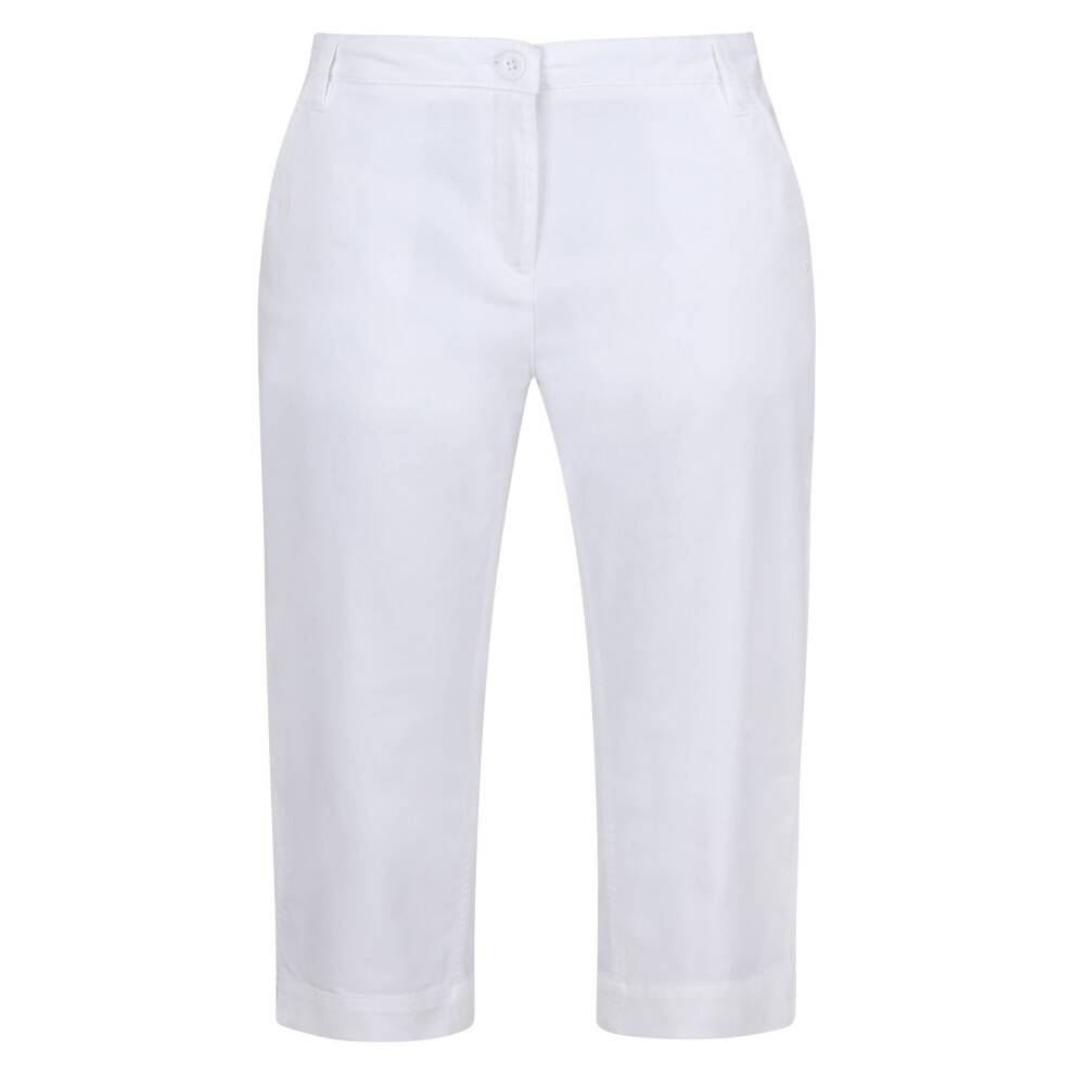 Regatta (16 Uk R, White) Womens/Ladies Bayletta Capri Trousers