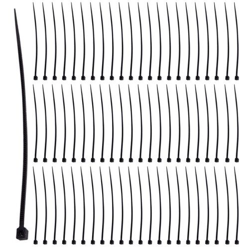 Attaches de Câble Qualité Industrielle Attaches de Câble: 100X2.5Mm Couleur: Noir Quantité: 500 Pièces