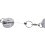 18 Pcs Stainless Silver Retractable Key Chain  Keyring Heavy Duty Steel 7