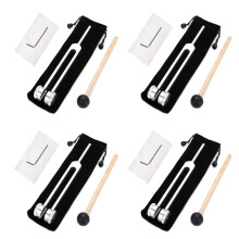 4X 128 Hz Tuning Fork Weighted Bio-Acoustic Tuning Fork for Therapy 128 Hz Acoustic Slider Tuning Fork