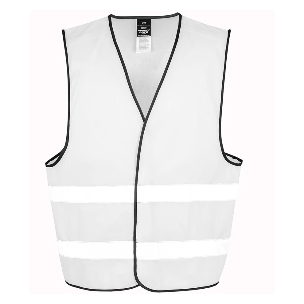 Result (Xs, White) Adults Unisex Core Enhanced Vis Vest