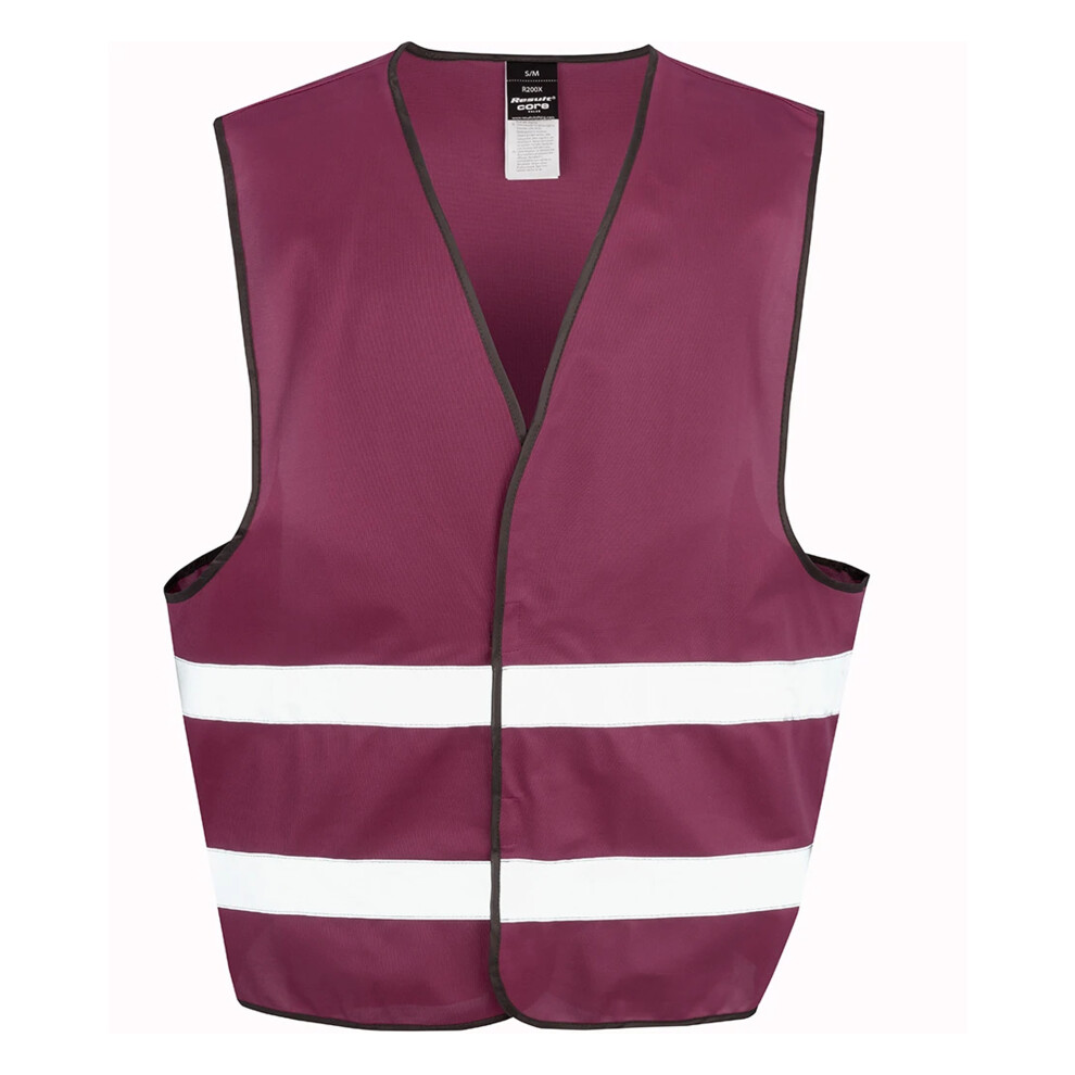 Result (Xs, Burgundy) Adults Unisex Core Enhanced Vis Vest