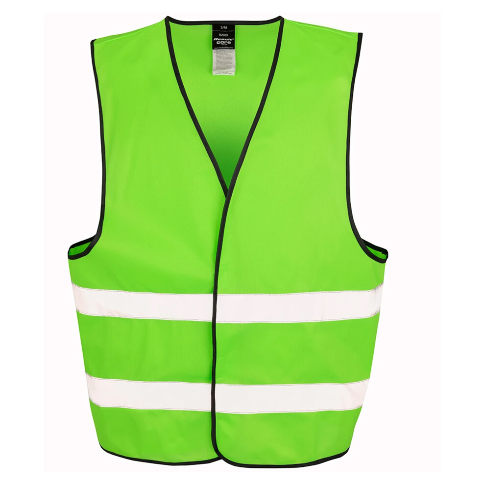 Result (Xs, Lime Green) Adults Unisex Core Enhanced Vis Vest