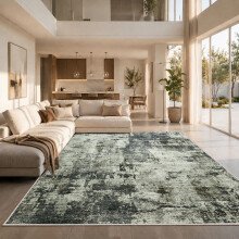 (240 x 320 cm (8 ft x 10 ft 6 in), VINTAGE GREY- CASHMERE RUG) Large Rugs Living Room Bedroom Traditional Carpets