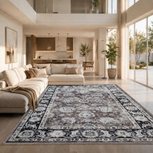 (240 x 320 cm (8 ft x 10 ft 6 in), HARMONY- CASHMERE RUG) Large Rugs Living Room Bedroom Traditional Carpets