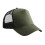 (One Size, Olive Green/Black) Beechfield Childrens/Kids Contrast Panel Trucker Cap 1