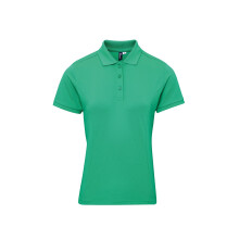 (L, Kelly) Premier Womens/Ladies Coolchecker Plus Piqu Polo With CoolPlus