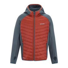 (7-8 Years, Dark Storm/Brick) Regatta Childrens/Kids Andreson Hybrid Padded Jacket