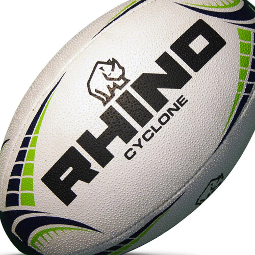 (5, White) Rhino Cyclone Rugby Ball 2