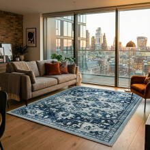 (200 x 290 cm 6 ft 7 in x 9 ft 6 in, TRANQUIL- CASHMERE RUG) Large Rugs Living Room Bedroom Traditional Carpets