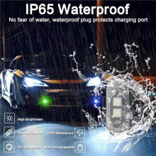 12pcs Wireless 8-Color LED Strobe Light Kit, Remote-Controlled RGB Warning Lights for Cars, Motorcycles & Drones