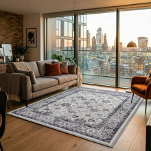 (200 x 290 cm 6 ft 7 in x 9 ft 6 in, SERENE- CASHMERE RUG) Large Rugs Living Room Bedroom Traditional Carpets