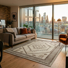 (200 x 290 cm 6 ft 7 in x 9 ft 6 in, RADIANT- CASHMERE RUG) Large Rugs Living Room Bedroom Traditional Carpets
