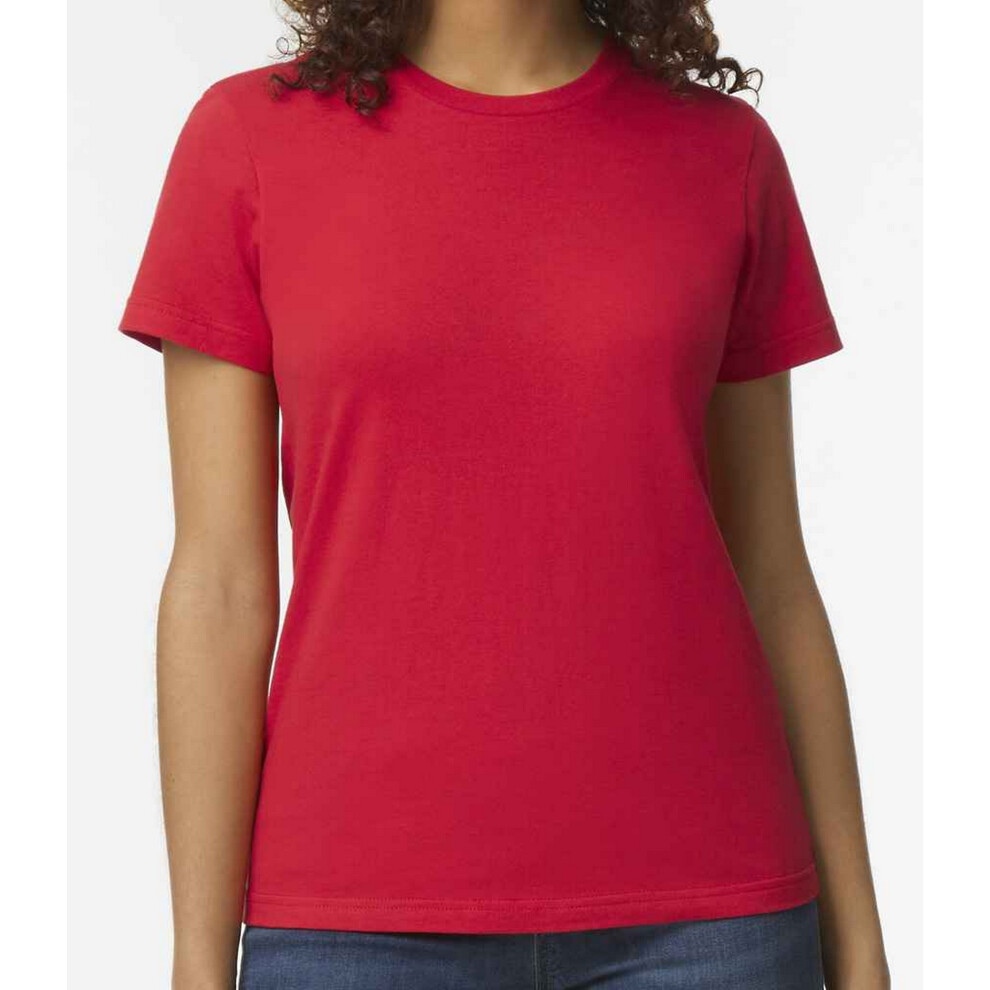 Gildan (Xxl, Red) Womens/Ladies Soft Midweight T-Shirt