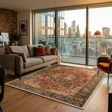 (200 x 290 cm 6 ft 7 in x 9 ft 6 in, MAJESTIC- CASHMERE RUG) Large Rugs Living Room Bedroom Traditional Carpets