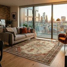 (200 x 290 cm 6 ft 7 in x 9 ft 6 in, TIMELESS- CASHMERE RUG) Large Rugs Living Room Bedroom Traditional Carpets