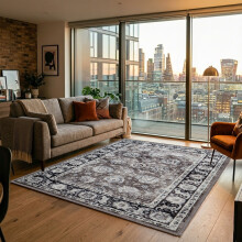 (200 x 290 cm 6 ft 7 in x 9 ft 6 in, HARMONY- CASHMERE RUG) Large Rugs Living Room Bedroom Traditional Carpets