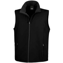(M, Black) Result Mens Core Printable Soft Shell Bodywarmer