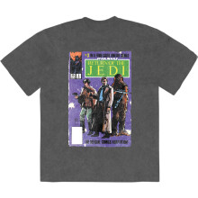 (XL, Charcoal) Star Wars Return Of The Jedi Comic Limited Premium Wash T Shirt