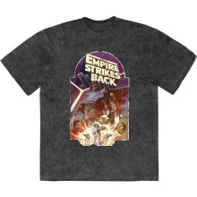 (L, Black) Star Wars The Empire Strikes Back Explosion Limited Premium Wash T Shirt