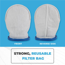 2PCS Filter Bag for Pool Blaster Max Catfish Ultra,IVac 250,IVAC C2,Volt FX-4 Handheld Pool Vacuums P30X022XF / PBW022XF