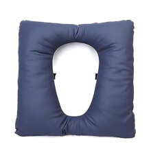 Wasbaar Kussen voor aan Het Bed, 41,5 cm X 41,5 cm, PU-Hoes met Bevestigingsriemen voor Commodestoel, Toiletzittingkussen A