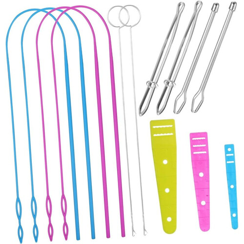 1Set Drawstring Threader Kit Sewing Tool for Crafts for Beads to Use for DIY Sewing Projects and Clothing Adjustments