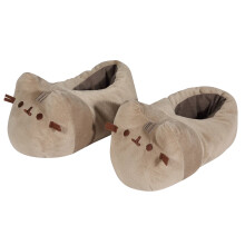 (S-M, Natural) Pusheen Unisex Adult Slippers