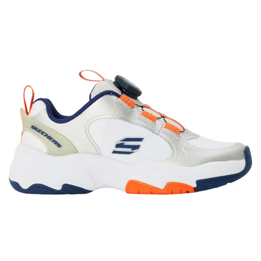 Skechers (11 Uk Child, Silver/Multicoloured) Childrens/Kids Retrotech Casual Trainers