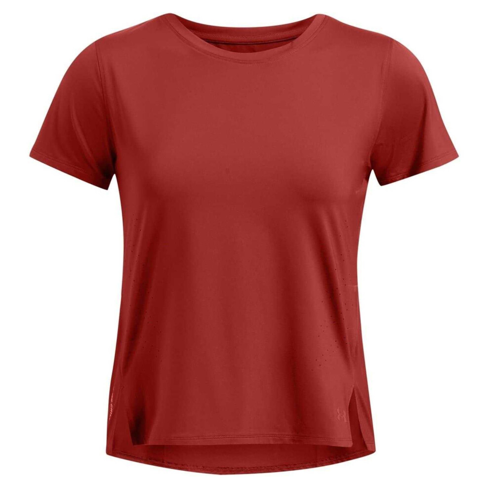 Under Armour (Xs, Orange) Womens/Ladies Launch Crew Neck Regular T-Shirt