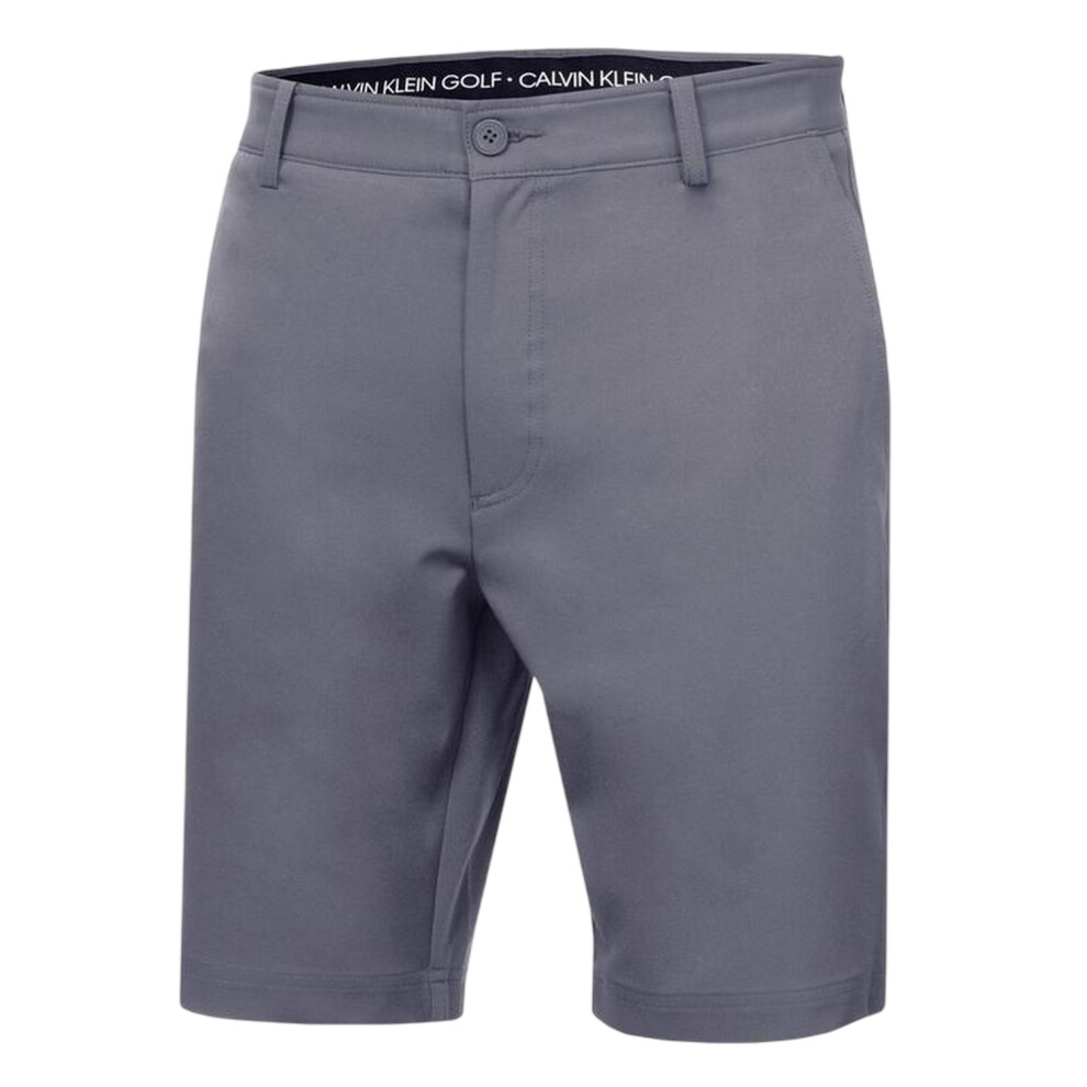 Calvin Klein (40R, Steel) Mens Bullet Golf Shorts