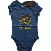 (X-Small (0 - 3 months), Navy Blue) Kurt Cobain Laces Baby Grow