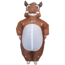 (Sanglier, 150-190 cm) Déguisement gonflable de sanglier, pour adulte