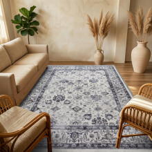 (120 x 170 cm 4 ft x 5 ft 6 in, SERENE- CASHMERE RUG) Large Rugs Living Room Bedroom Traditional Carpets