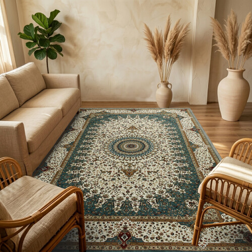 (120 x 170 cm 4 ft x 5 ft 6 in, WILLOW- CASHMERE RUG) Large Rugs Living Room Bedroom Traditional Carpets