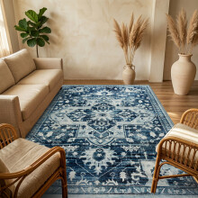 (120 x 170 cm 4 ft x 5 ft 6 in, TRANQUIL- CASHMERE RUG) Large Rugs Living Room Bedroom Traditional Carpets