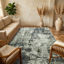 (120 x 170 cm 4 ft x 5 ft 6 in, VINTAGE GREY- CASHMERE RUG) Large Rugs Living Room Bedroom Traditional Carpets