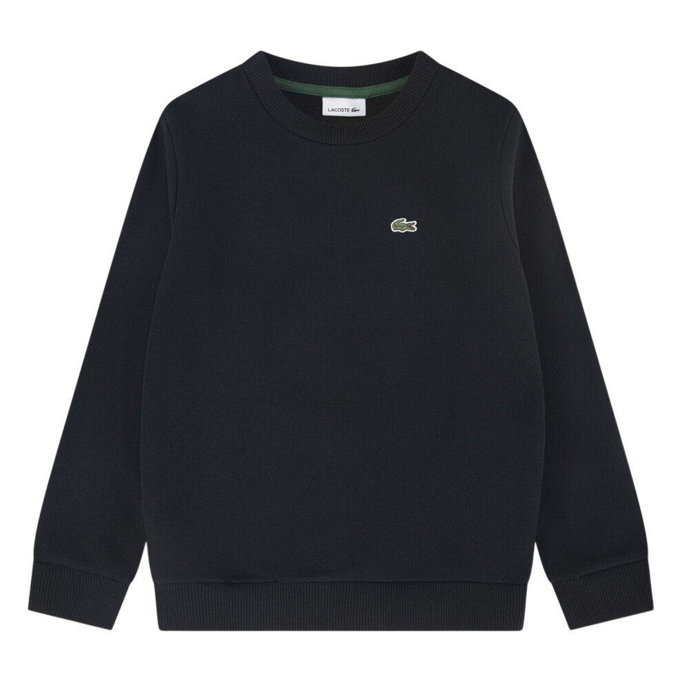 Lacoste (6 Years, Black) Childrens/Kids Logo Crew Neck Sweatshirt