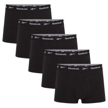 (XL, Black) Reebok Mens Jersey Boxer Briefs (Pack of 5)