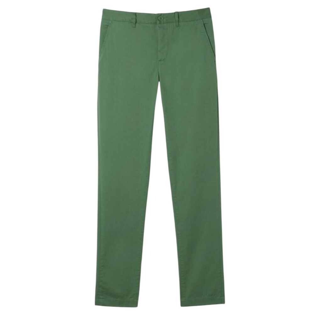 Lacoste (44L, Ash) Mens Organic Cotton Slim Chinos