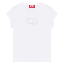 (14 UK, White) Diesel Womens/Ladies Angie Oval T-Shirt